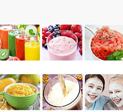 cup Portable Electric Juicer Cup,Portable Blender,Household Personal Smoothie Blender USB Rechargeable Battery with 6 Stainless Steel Blades 600ML Mini Juice Cup for Home Outdoor. Portable, C