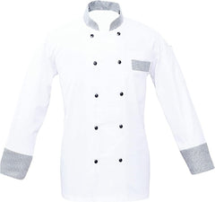 Men's Chef Coat Full Sleeve Jacket Multicolored Strip Exclusive Chef Jacket Size (XS-6XL)