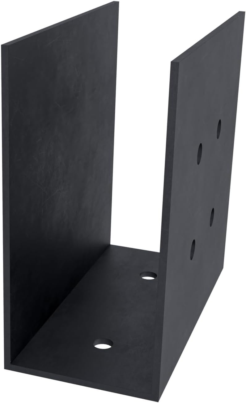 Pergola Rafter Brackets (2x4 Steel) for Adding Traditional Rafters to DIY Wood Pergolas (6-Pack)