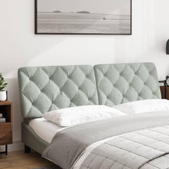 Headboard Cushion Light Gray 59.8" Velvet Bedroom Headboard Multifunctional Headboard Hotel Headboard Study Headboard for Bedroom, Study Room, Hotel