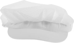 NOLITOY Unisex White Chef Hat for Kitchen Cooking Reusable Elastic Dust Cap Professional Hair Protection for Food Service and Home Use