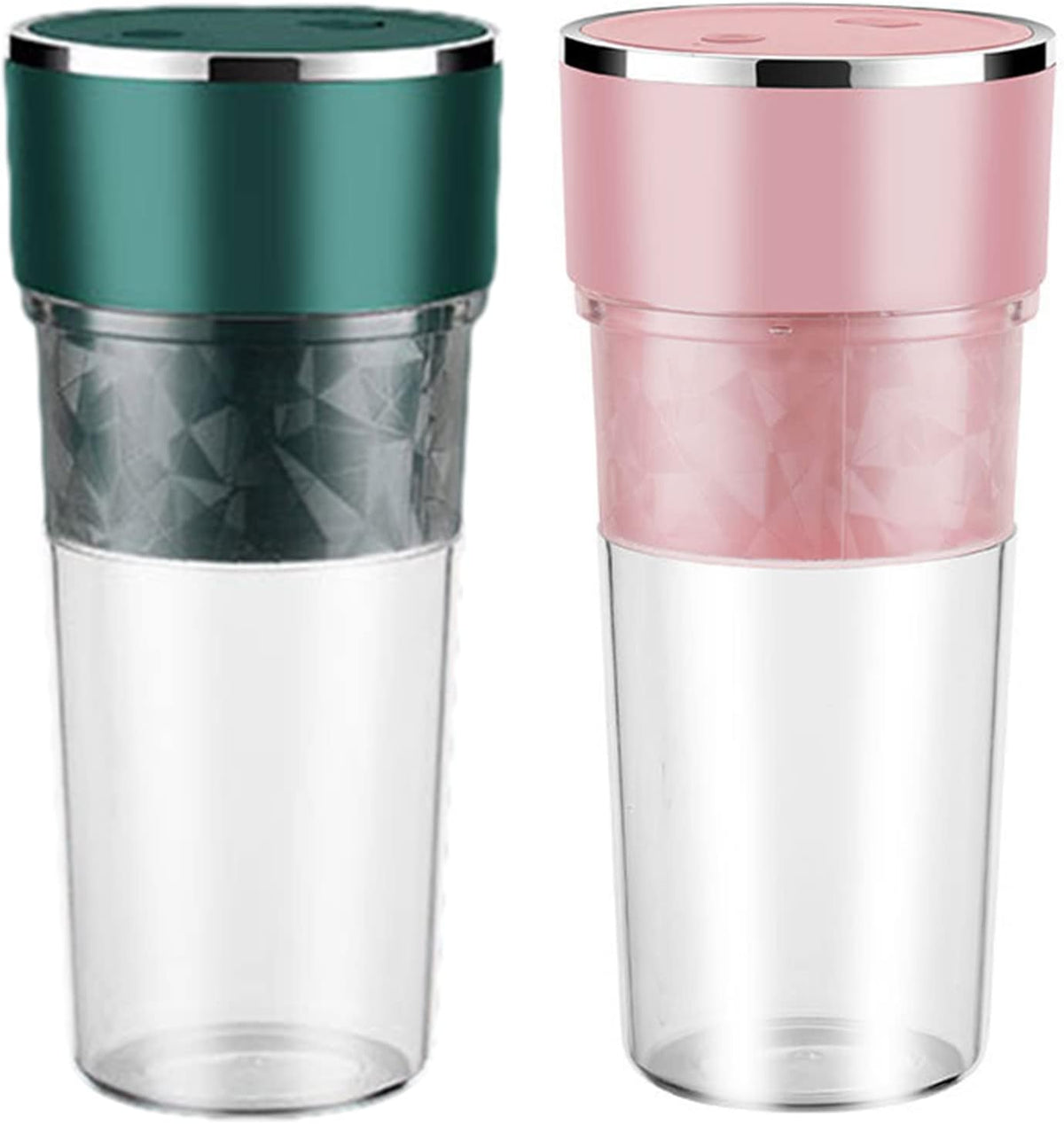 Portable Juicer Blender Squeezer Appliance Fruit Orange Juicer Chargable Mixer Machine Squeezer Citrus Multi-Functional Processor Extractor Pc Edible Grade Plastic Blender (Pink)