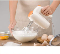 MaGiLL Egg Beater-Hand Mixer Electric Kitchen Mixer Stainless Steel Attachments with Function Included and Storage Base fine