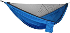 Hammock. Portable Travel Outdoor Camping Hammock Hanging Sleeping Swing Bed with Mosquito Net .Hammocks for Outside(Dark and Light Green)
