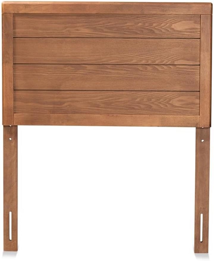 Baxton Studio Seren Mid-Century Modern Walnut Brown Finished Wood Twin Size Headboard