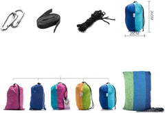 Hammock 1-2 Person Portable Outdoor Camping Hammock Parachute Fabric Hanging Bed Hunting Sleeping Swing Hamac Hamock Outside(Camouflage)