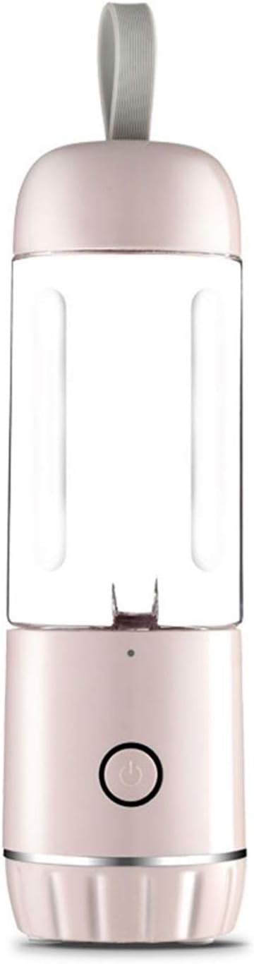 HHWKSJ Electric USB Juicer Blender Portable Juicer Cup 450ml Water Bottle Juicer Machine with 6 Blades, 2000mAh Rechargable Battery (Color : B)