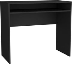 Computer Desk 30.6" H, with 1 Shelf, Black