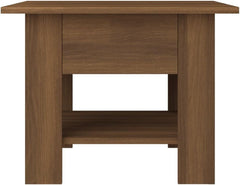 Coffee Table, for Living Room Center Table,1 Compartment，Wooden,for Sofa Table Tea Table for Living Room, Office Desk, Balcony,Concrete Gray 21.7"x21.7"x16.5" Engineered Wood