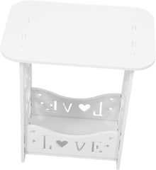 Sofa Side Table Wooden Bedside Table for Spaces Minimalist Design for Bedroom Living Room Convenient Storage and Display