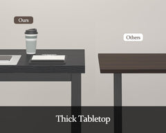 55 Inch Large Computer Desk, Modern Office Desk with Adjustable Feet, Gaming Desk with Deep Desktop, Study Writing Table for Home Office, Work from Home, Easy Assembly, Black