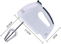 Electric Egg Beater 7 Speed Cream Hand Mixer with Turbo Beater Home Kitchen Use for Making Cake & Baking White 15.5 * 17.5 * 13cm fine