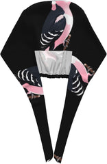 Cleaning Working Cap Pink Woodpecker Printed Chef Hat for Women & Men, Adjustable, Breathable