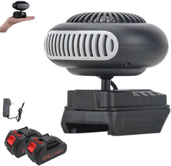 Battery Powered Heater 1500mAh Cordless Portable Car Heater with Fast Defogging Quiet Operation Dual Wind Modes and Rechargeable Design for Camping Travel Office and Indoor Use (15-cell battery*1)