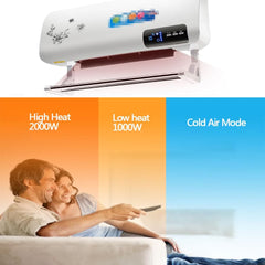Wall Mount Heater 2000W Heating Portable Heater With 12H Timer Control 3-level adjustment,For Bedroom Living Room Bathroom