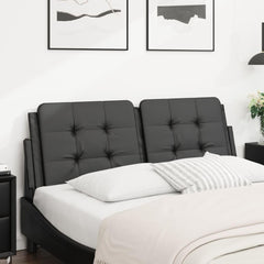 Luxury Upholstered Headboard Bedroom Furniture with Easy AssemblyHeadboard Cushion Black 53.9" Faux Leather