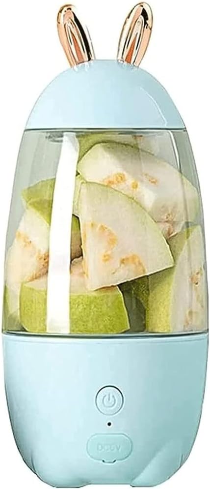 Portable Blender, Personal Blender Smoothies and Shakes, USB Rechargeable Mini Blender Waterproof Small Blender Single Juicers (Color : Pink) (Blue)