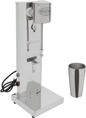 650ML Single-head Milkshake Machine, 180W Electric Milk Shake Machine, Straw Steel Stand Mixer,for Snack Bar,Cold Drink Store, Milk Tea Store (U.S. plug 110V)