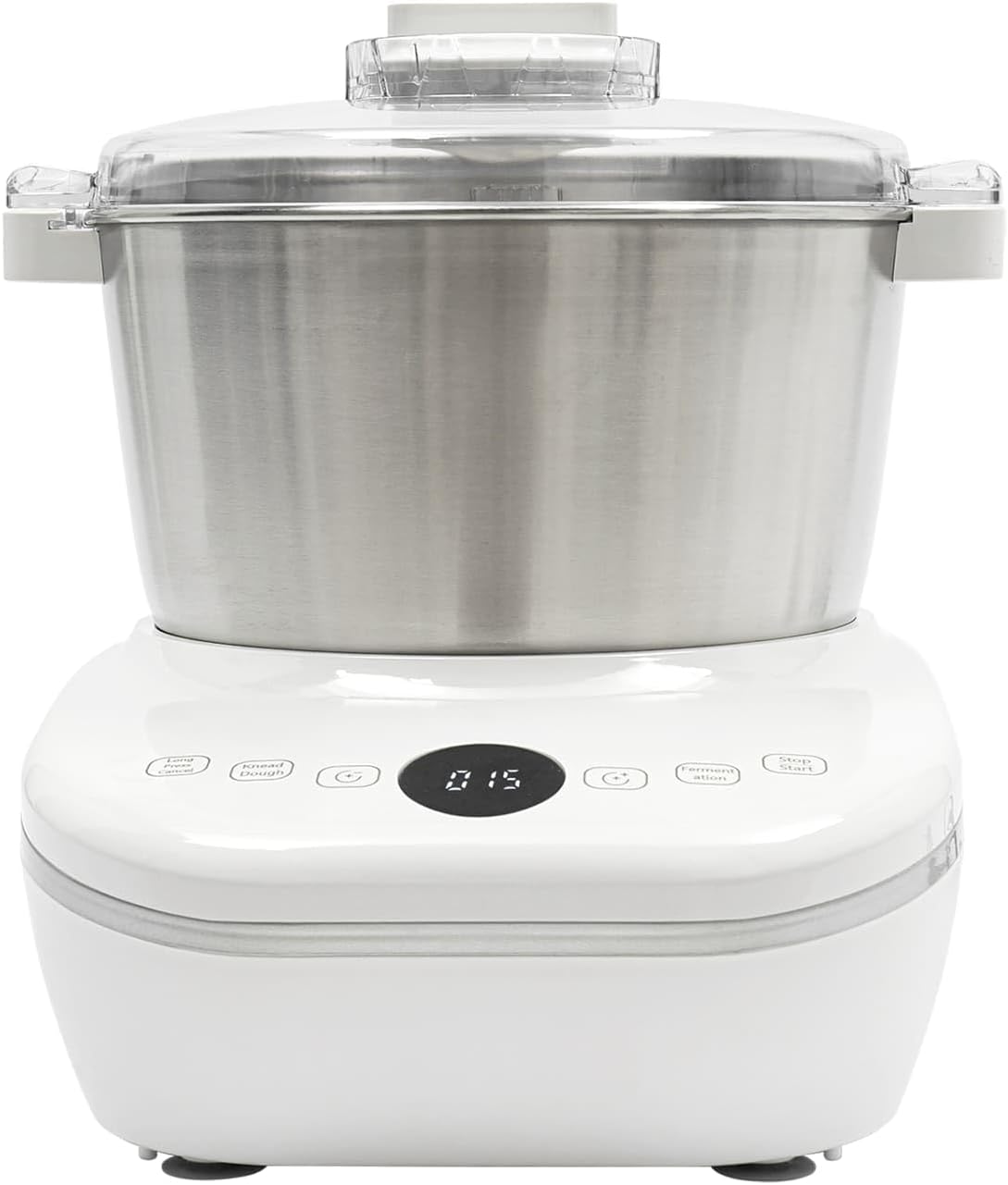 Electric Dough Maker with Ferment Function, 5L/169Oz Dough Mixer Machine Flour Kneading Machine with Microcomputer Timer, Stainless Steel Flour Kneader Machine for Pizza Bread