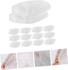 Healifty 50Pcs Adjustable Arm Sleeves Protective Covers Breathable Non-Woven Kitchen Arm Covers for Home Use and Cooking