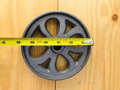 1 CAST IRON WHEEL CART FACTORY FARM RANCH STEAMPUNK TABLE HIT MISS WHEELS SPOKE for Kitchen, Farmhouse, Bar, Home Decor...