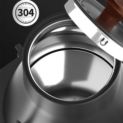 Gooseneck Electric Coffee Kettle, 1200W Quick Heating, ±1℉ Temperature Control, Stainless Steel Inner Pot for Pour Over Coffee & Tea (Black, 110V US Plug)