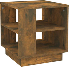 Living Room Table Mesa de sala Office Coffee Table Coffee Table Smoked Oak 15.7"x15.7"x16.9" Engineered WoodSuitable for Hotel, Bedroom, Study