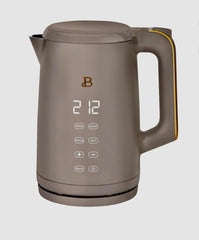 Electric Kettle, 1.7L Capacity, Digital Display, Multiple Tea Settings, Porcini Taupe