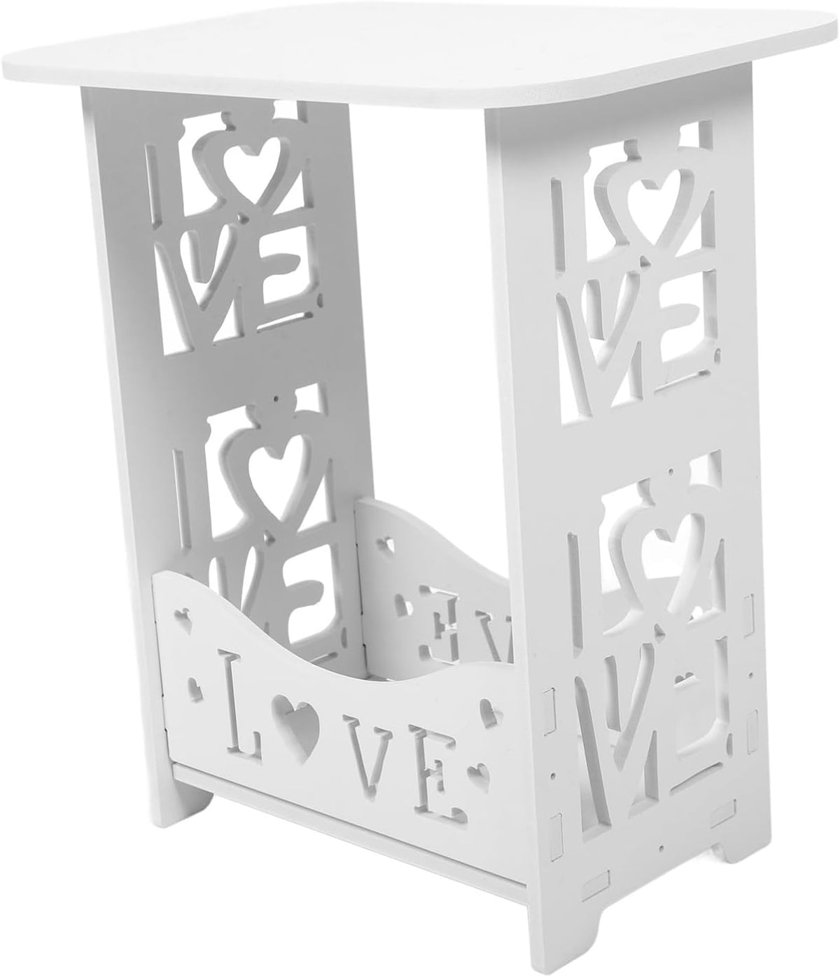 CHILDWEET Modern Wooden Nightstand Compact Bedside Table for Bedroom Minimalist Sofa Side Table Ample Area for Spaces and Dorm Rooms