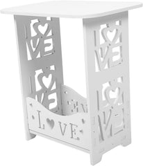 CHILDWEET Modern Wooden Nightstand Compact Bedside Table for Bedroom Minimalist Sofa Side Table Ample Area for Spaces and Dorm Rooms