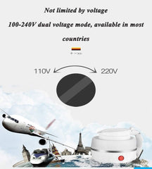 Folding electric kettle， Travel Kettle,Collapsible Water Boiler for Coffee Tea- Food Grade Silicone - Dual Voltage 110-220V, Detachable Power Cord 550ML