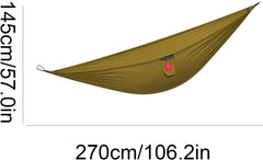 Polyester Hammock with Storage Bag Outdoor Camping Thick Rope Portable Multi-Purpose Tree Hanging Hammock(Blue)