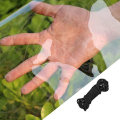 Waterproof Transparent Tarpaulin Outdoor Pergola Curtains PVC Gazebo Side Panel Weather Resistance 0.35mm Weatherproof Curtains for Gardens, Porches, Greenhouses ( Color : Clear , Size : 360x220cm(11.