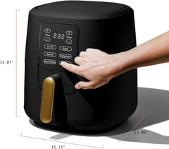 Air Fryer 6 Qt kitchen appliances with Technology and Touch-Activated Display Large Air Fryer for Fry Bake Reheat or Dehydrate your Favorite Foods