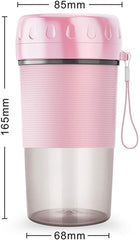 HHWKSJ Portable Blender, Smoothie Blenders, Personal Size Blender USB Rechargeable Smoothies and Shakes Juicer Cup, 1300mAh Battery Strong Power Pink (Color : A)
