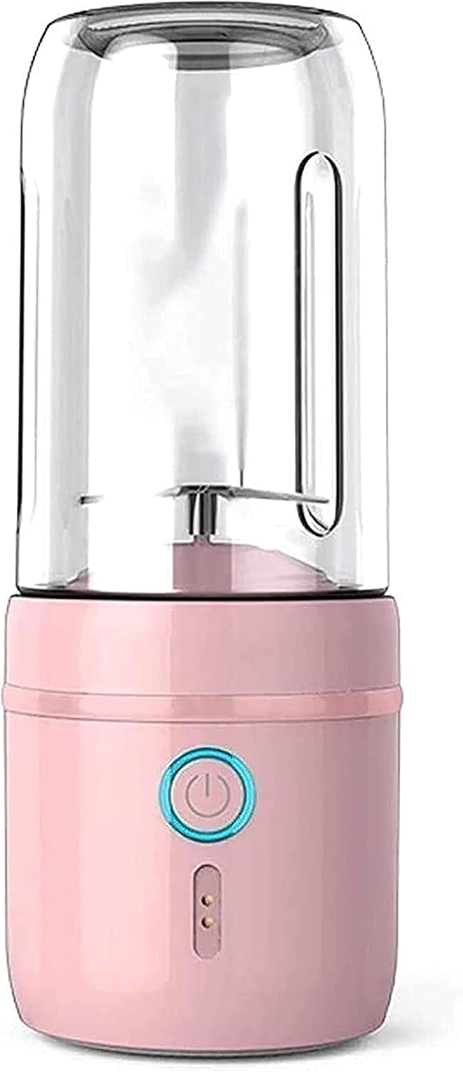 Juice Machines Citrus Juicer Chewing Personal Citrus Juicer Smoothie Machine Magnetic Charging Portable Electric Travel Juicer Waterproof Design Desktop-Pink