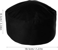 BESPORTBLE Breathable Japanese Korean Chef Hat for Women Comfortable Kitchen Cooking Cap 1-Piece Uniform Hat for Restaurant Use Black