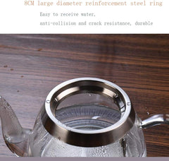 Cookers Tea Kettle Kettle Glass Electric Kettle 1 Litre Green Water Bottle with Illuminated LED Stainless Steel Inner Cover and Bottom Automatic Power Off Protection 1000W