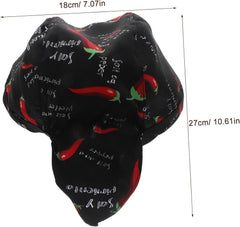 Chili Pepper Chef Hat Creative Working Cap for Waiters Chefs Comfortable Design for Kitchen Use Keeps Hair Secure for Food Service Professionals