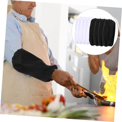 GANAZONO 4pairs Oil Arm Sleeves Reusable Protective Oversleeves for Cooking Cleaning and Gardening Elastic Cuffs for Men and Women