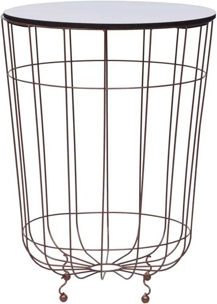 Coffee Table Ø 15.7" Metal,MDF 287664