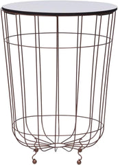 Coffee Table Ø 15.7" Metal,MDF 287664