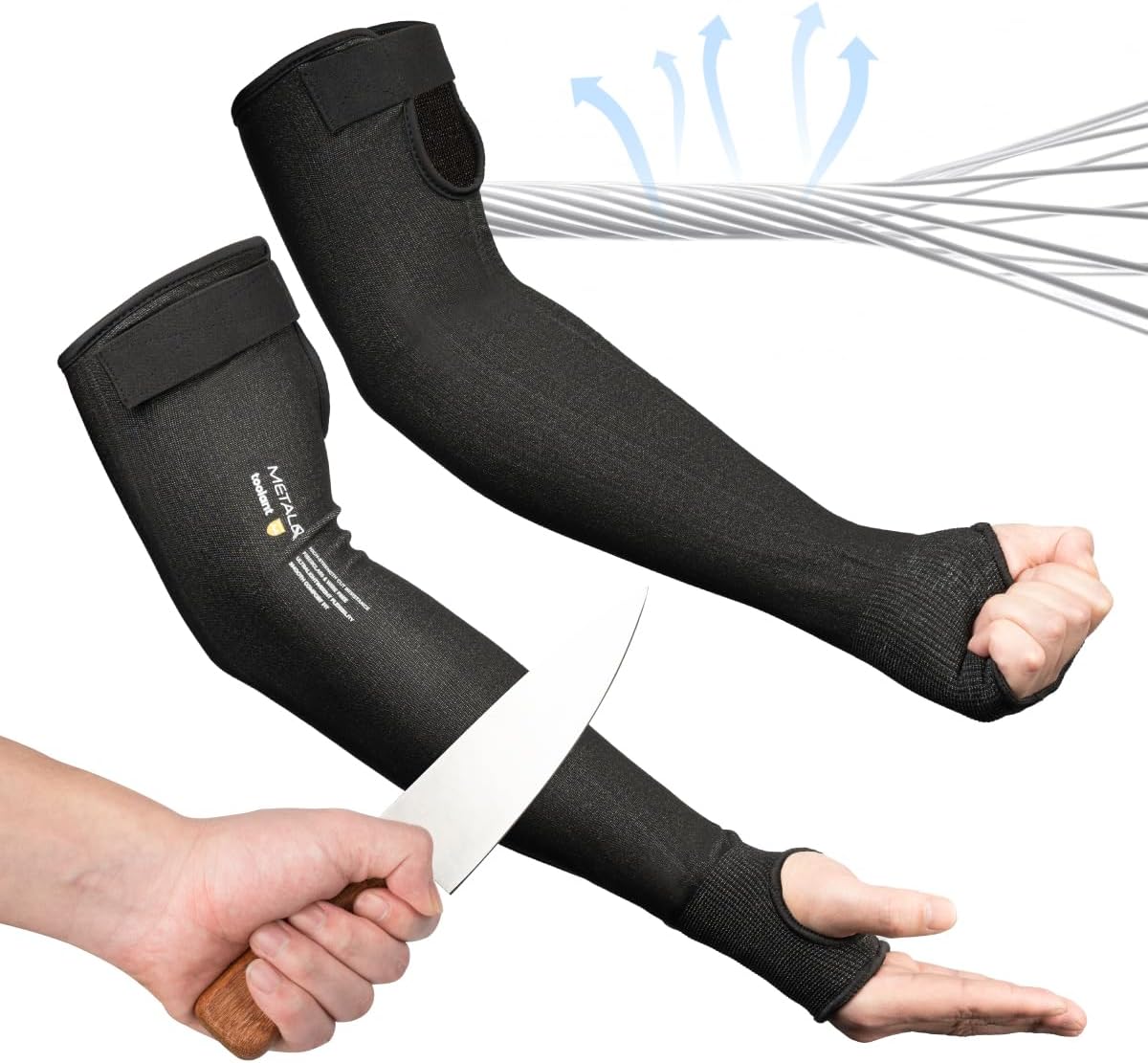 Ultra-Comfort Cut Resistant Sleeves for Thin Skin and Bruising, Cooling Protective Arm Sleeves for Gardening, Farming, Yard