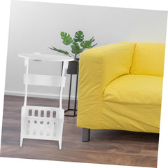 1 PC Round Nightstand Minimalist Side Table for Bedroom Storage Elegant Design for Tea and Saving Home Mini Desk for Cozy Living Spaces