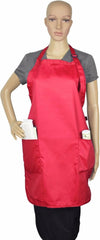 ImpecGear Apron Bib Heavy Duty Commercial Restaurant Home Bib Spun Poly Cotton Kitchen Aprons (2 Pockets)