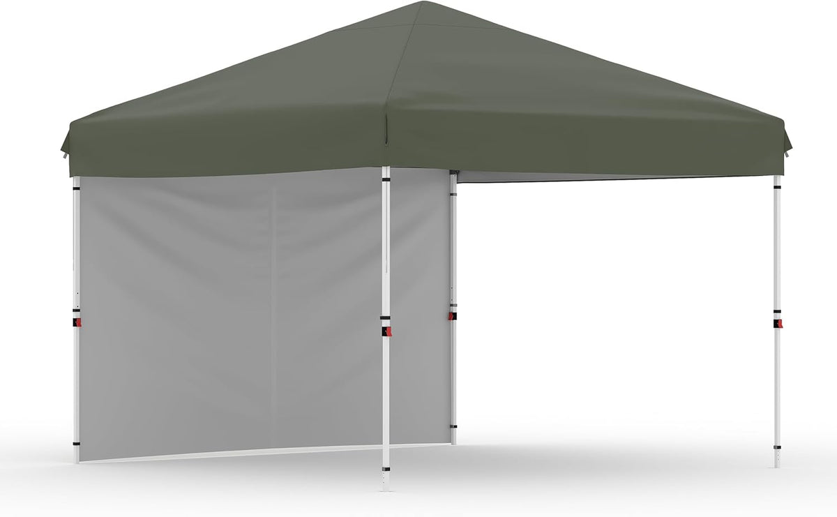 Pop Up Canopy Tent 10x10 FT Outdoor Canopy One-Person Set Up Heavy Duty Commercial Instant Tent, Green