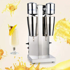Commercial Stainless Steel Double-Head Milkshake Machine 110V Electric Mixer Suitable For Commercial or Household Use Milk, Ice Cube Milkshake Juicer US