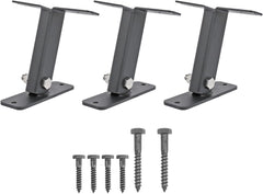 Roof Riser Bracket Stainless Steel Heavy Duty Adjustable Pergola Roof Mount Bracket for Terrace Deck Pergola Roof Covers 6 Inch Support Arm 3Pcs