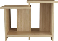 espidoo Modern Geometric Coffee Table: Open Storage & Scratch-Resistant Surface - Remote Work Desk Organizer for Home Office & Living Room