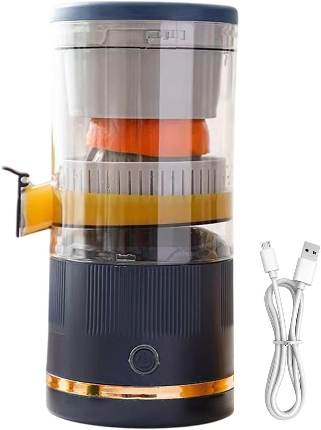 Automatic Separation Juicer,Electric Citrus Juicer,Portable Citrus Juice Press,Easy to Clean,Easy to Use, 401ml-600ml,For Lime, Orange, Grapefruit(A)